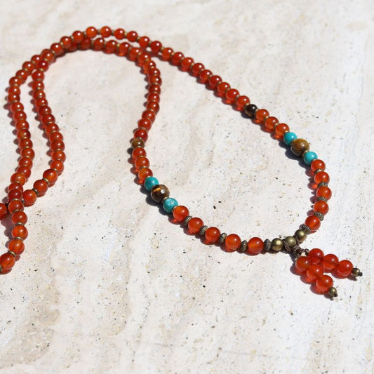 Carnelian Mala Necklace *Final Sale*
