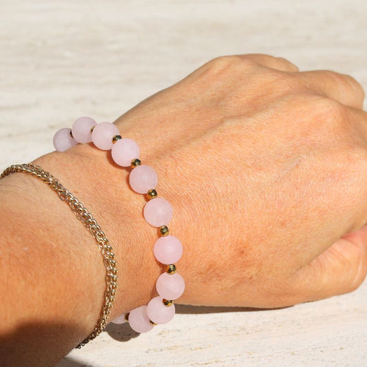 Matte Rose Quartz Bracelet *Final Sale*
