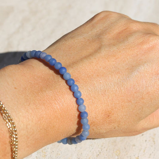 Blue Aventurine Matte Bracelet *Final Sale*