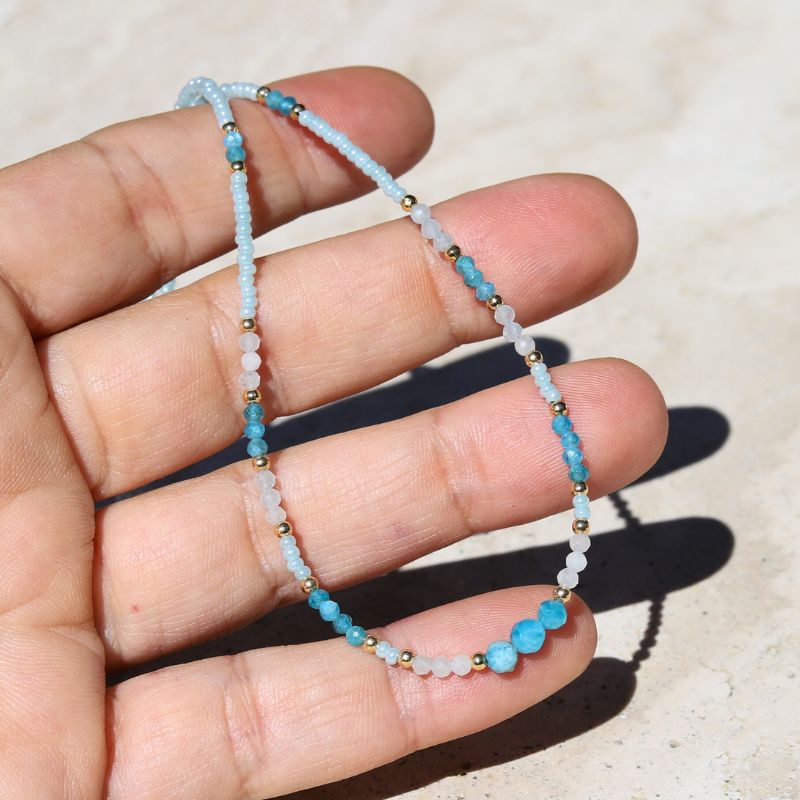 Apatite and Aquamarine Necklace