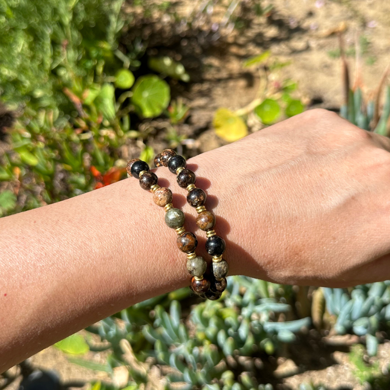 Astrophillite Wrist Mala Bracelet
