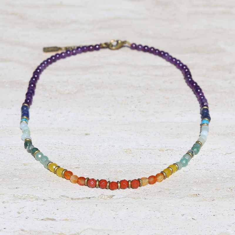Chakra Gemstones Necklace *Final Sale*