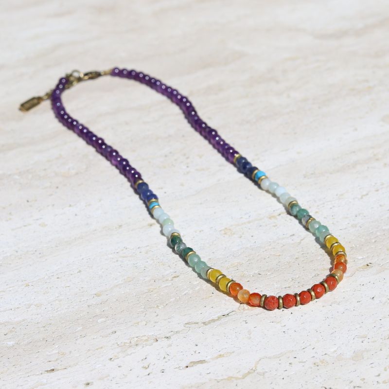 Chakra Gemstones Necklace *Final Sale*