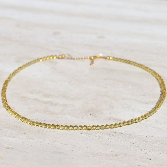 Citrine Dainty Necklace *Final Sale*