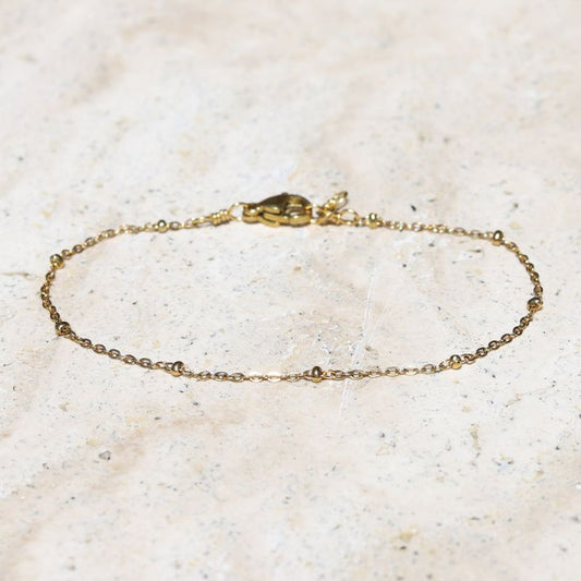 Dainty Gold Plated Chain Anklet