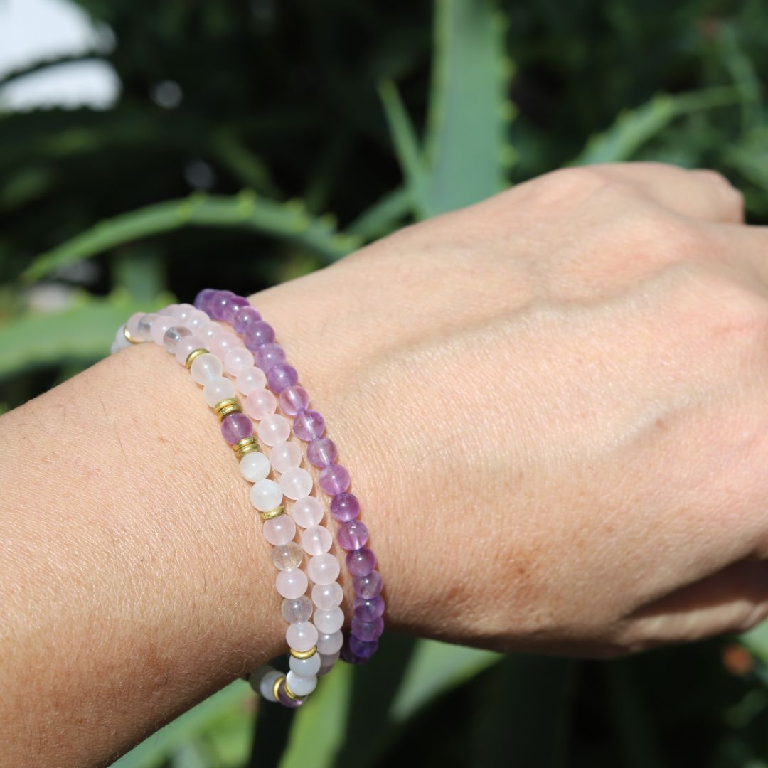 Divine Feminine Crystals Bracelet Set