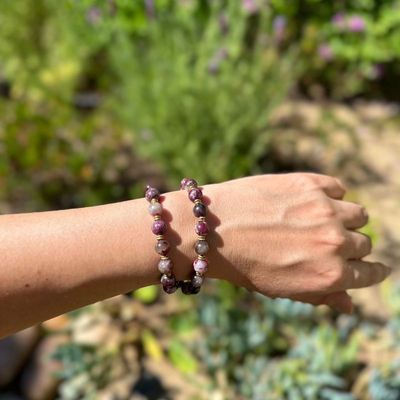 Eudyalite Wrist Mala Bracelet