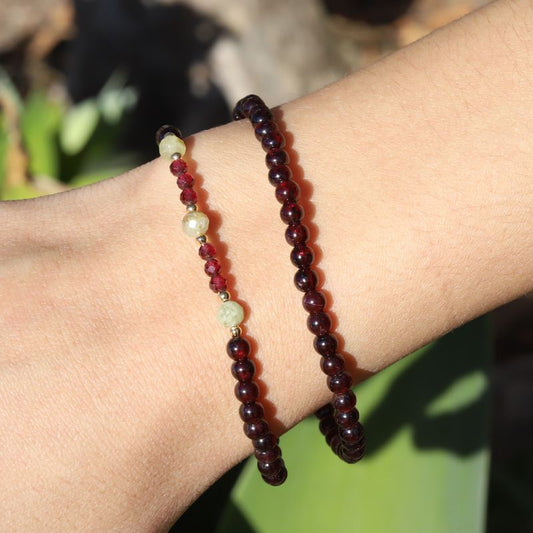 Garnet & Tsavorite Bracelet