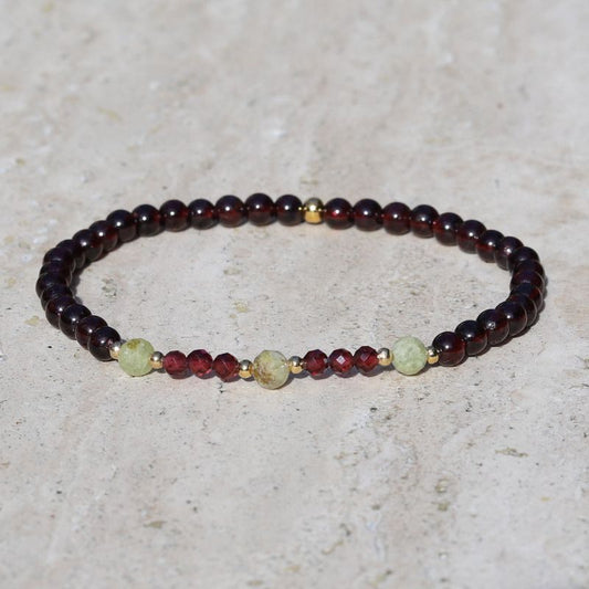 Garnet & Tsavorite Bracelet