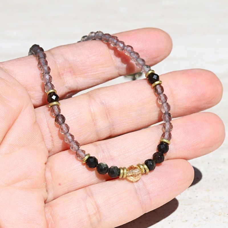 Smoky Quartz & Citrine Necklace *Final Sale*