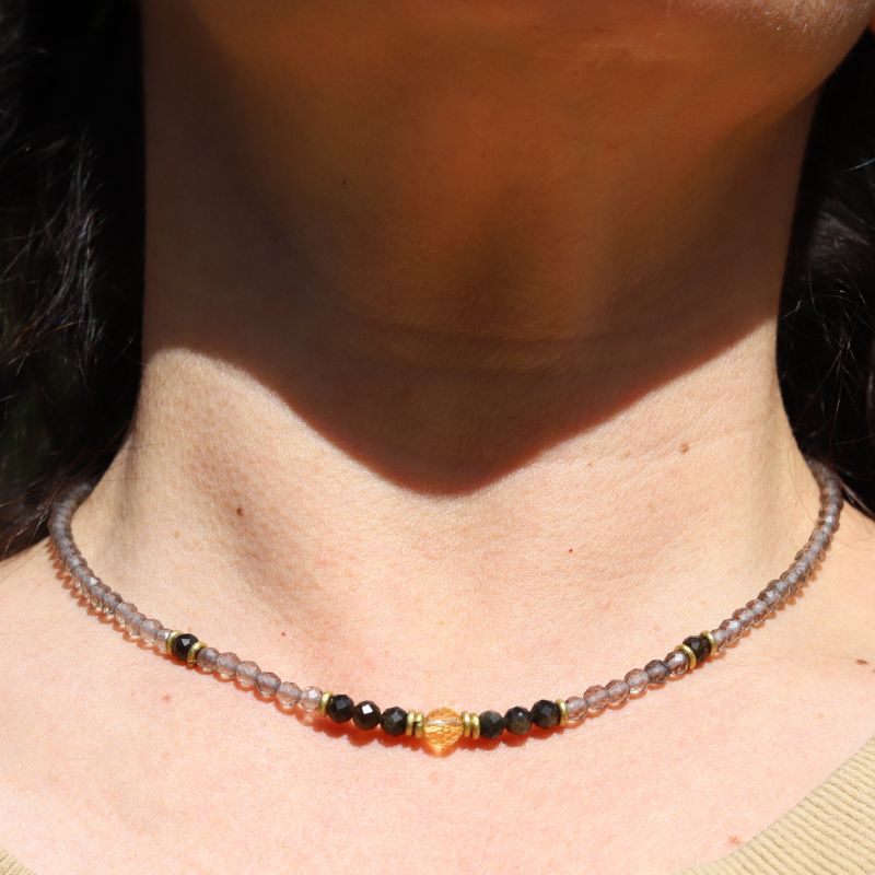 Smoky Quartz & Citrine Necklace *Final Sale*