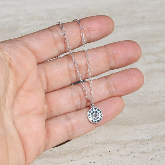 Heart Chakra Sterling Silver Chain Necklace *Final Sale*