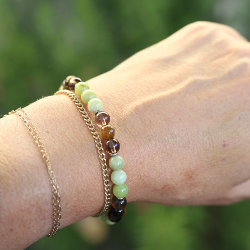 Jade & Smoky Quartz Bracelet *Final Sale*