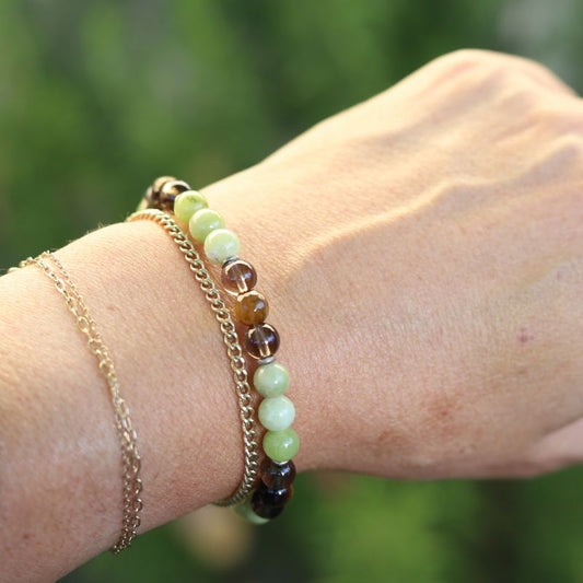Jade & Smoky Quartz Bracelet *Final Sale*