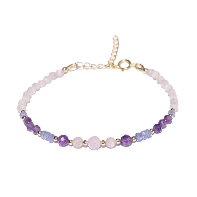 Kunzite & Amethyst Luxury Bracelet