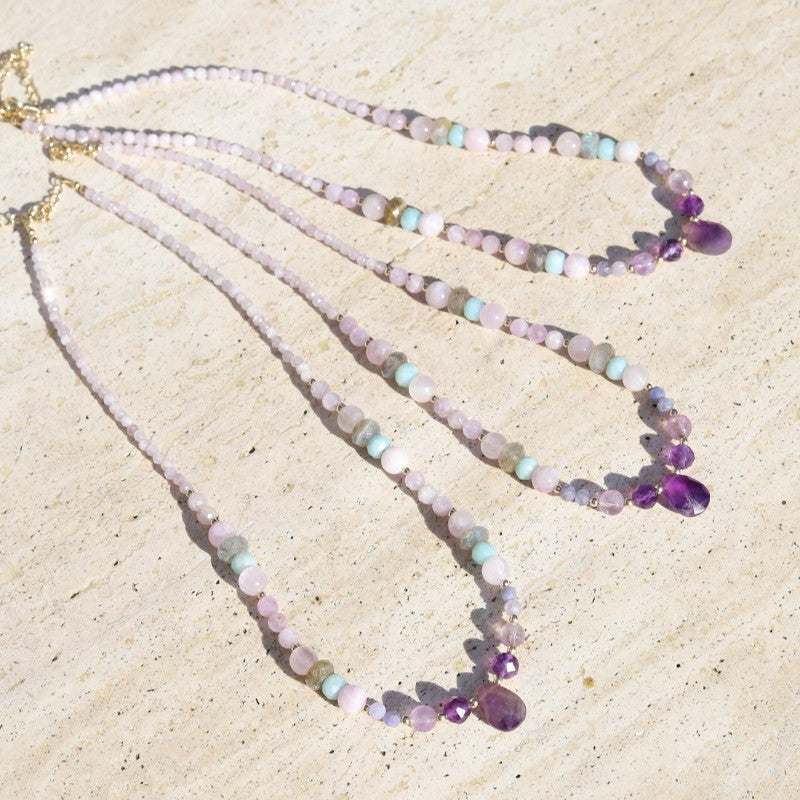 Kunzite and Amethyst Necklace
