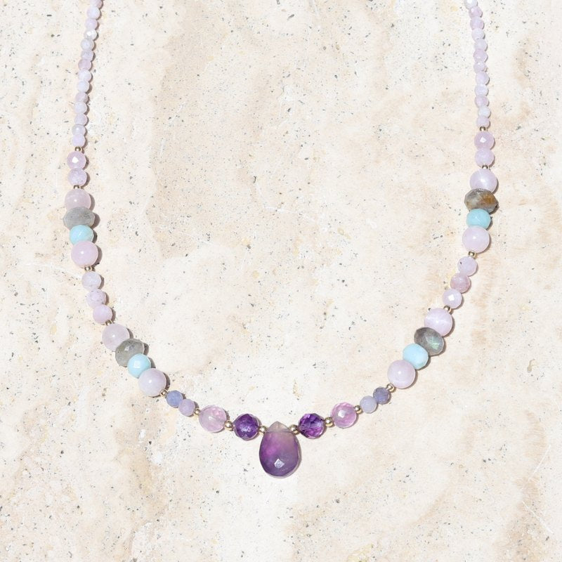 Kunzite and Amethyst Necklace