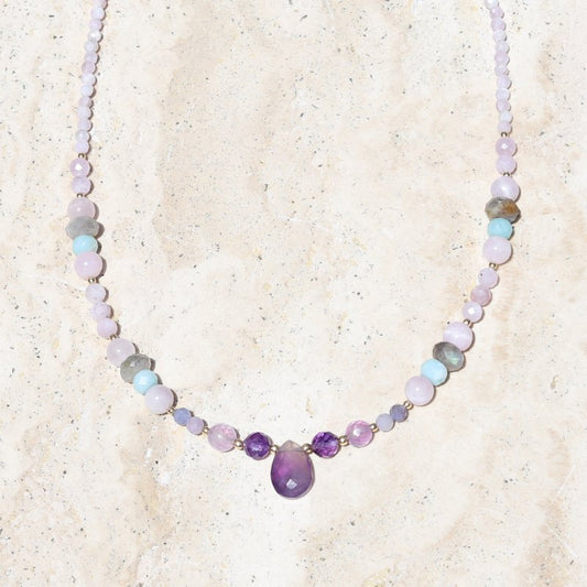 Kunzite and Amethyst Luxury Necklace *Final Sale*
