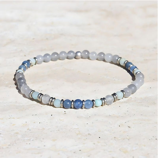 Kyanite, Quartz & Amazonite Delicate Bracelet