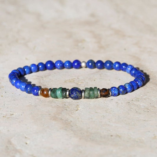 Lapis Lazuli & Emerald Bracelet *Final Sale*
