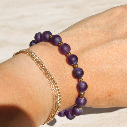 Matte Amethyst Bracelet *Final Sale*