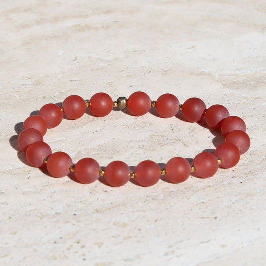 Matte Carnelian Bracelet *Final Sale*