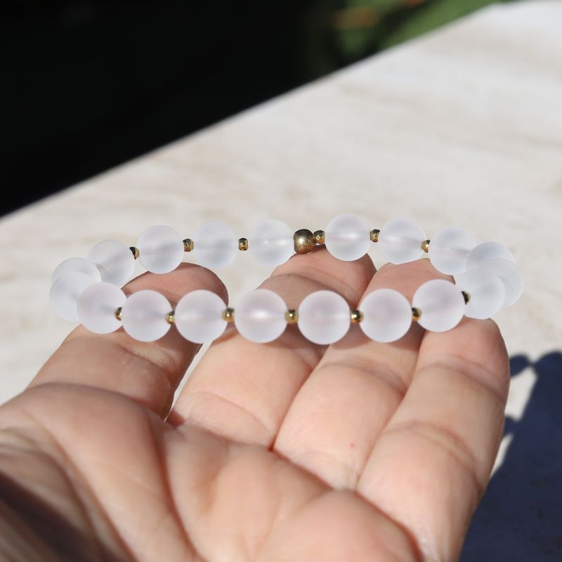 Matte Quartz Crystal Bracelet *Final Sale*