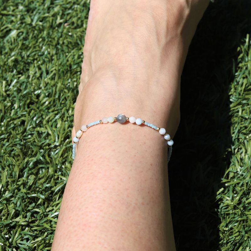 Morganite Anklet