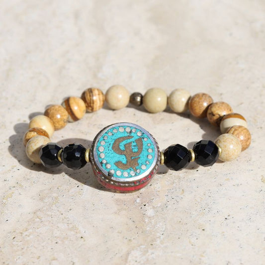 Om Onyx & Jasper Bracelet *Final Sale*