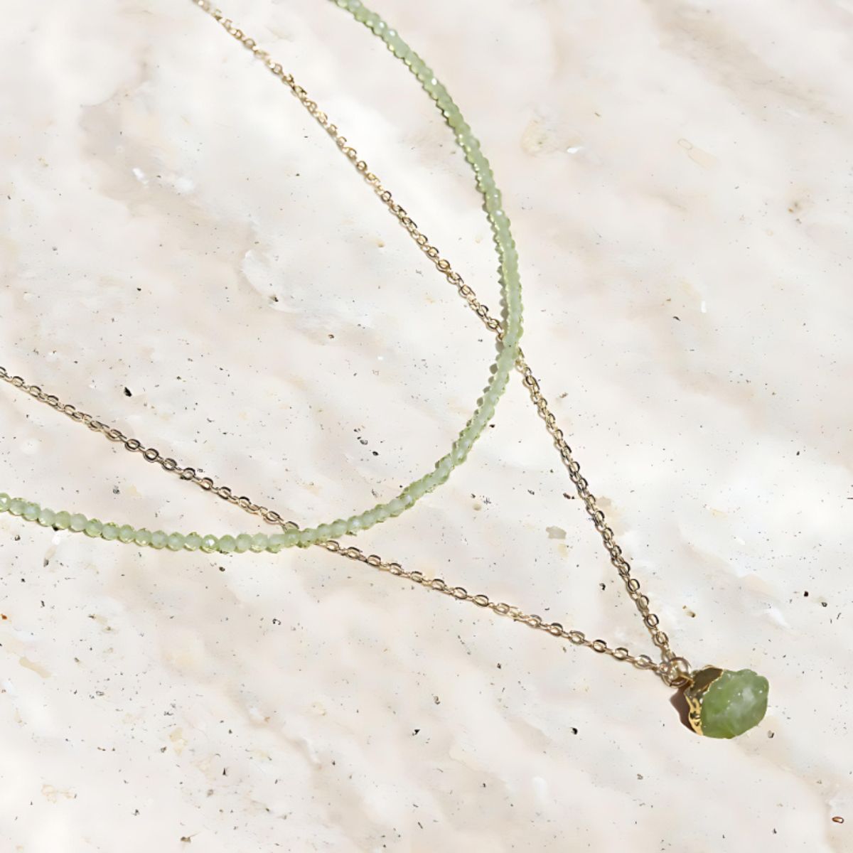 Peridot Necklace Set