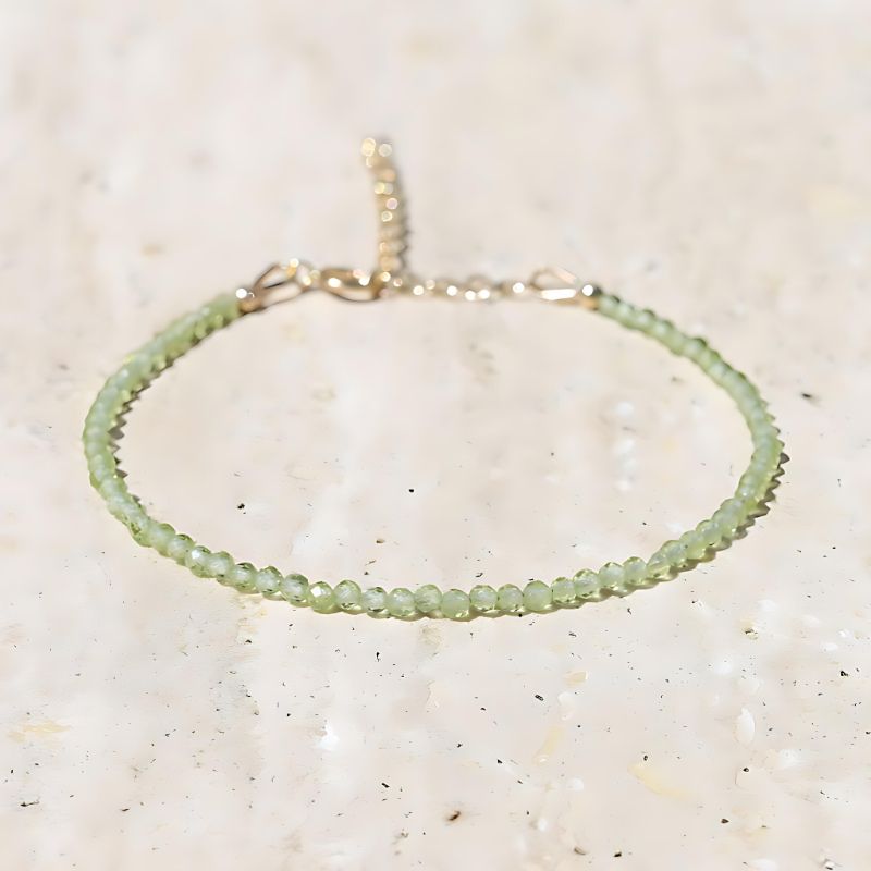 Peridot Delicate Anklet