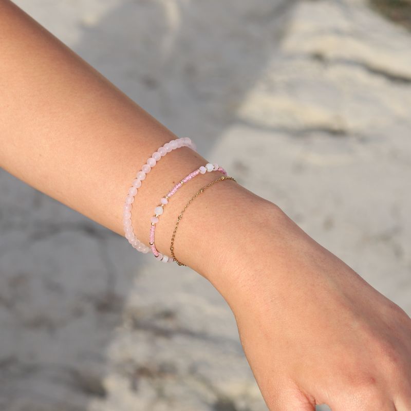 Pink Moonstone Bracelet