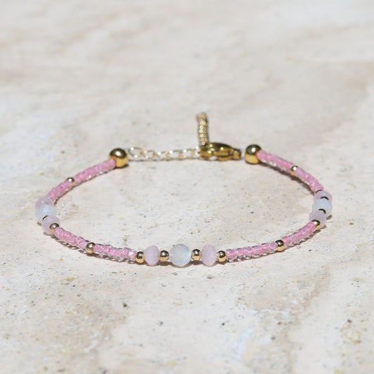Pink Moonstone Bracelet