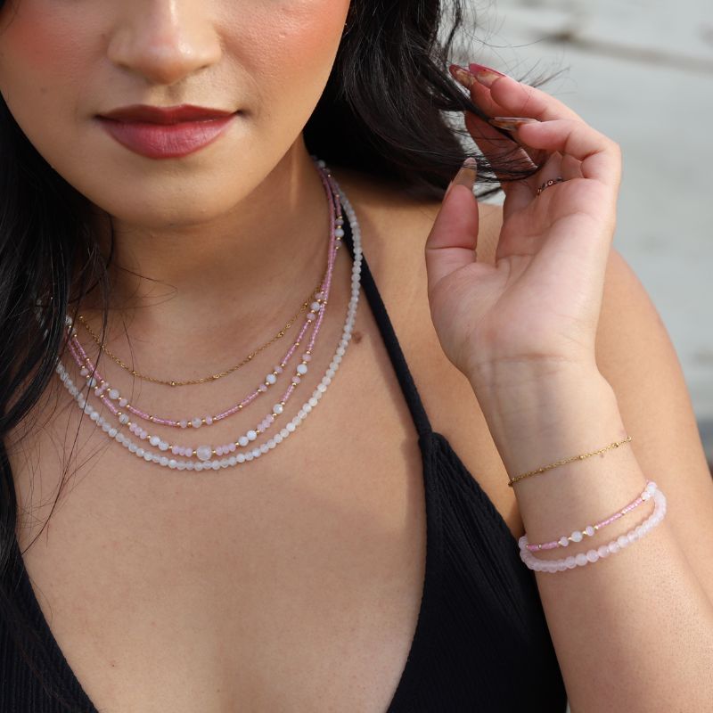 Pink Moonstone Necklace *Final Sale*