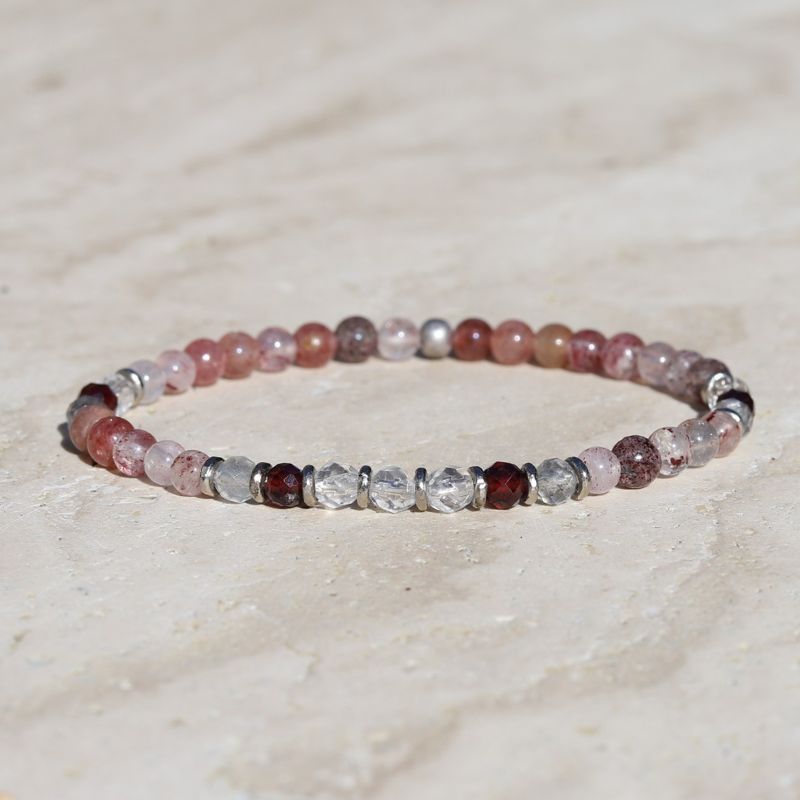 Quartz Love Gemstones Delicate Bracelet