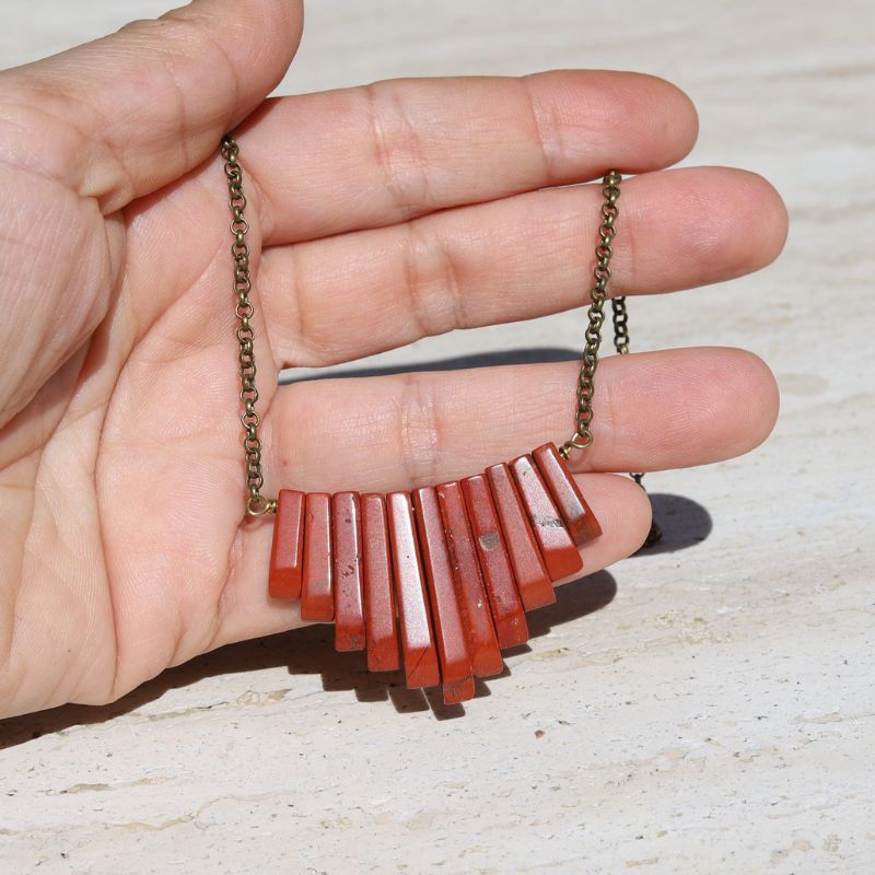 Grounding Red Jasper Stone Necklace *Final Sale*