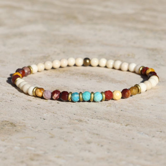 Riverstone Mookaite Delicate Bracelet Final Sale
