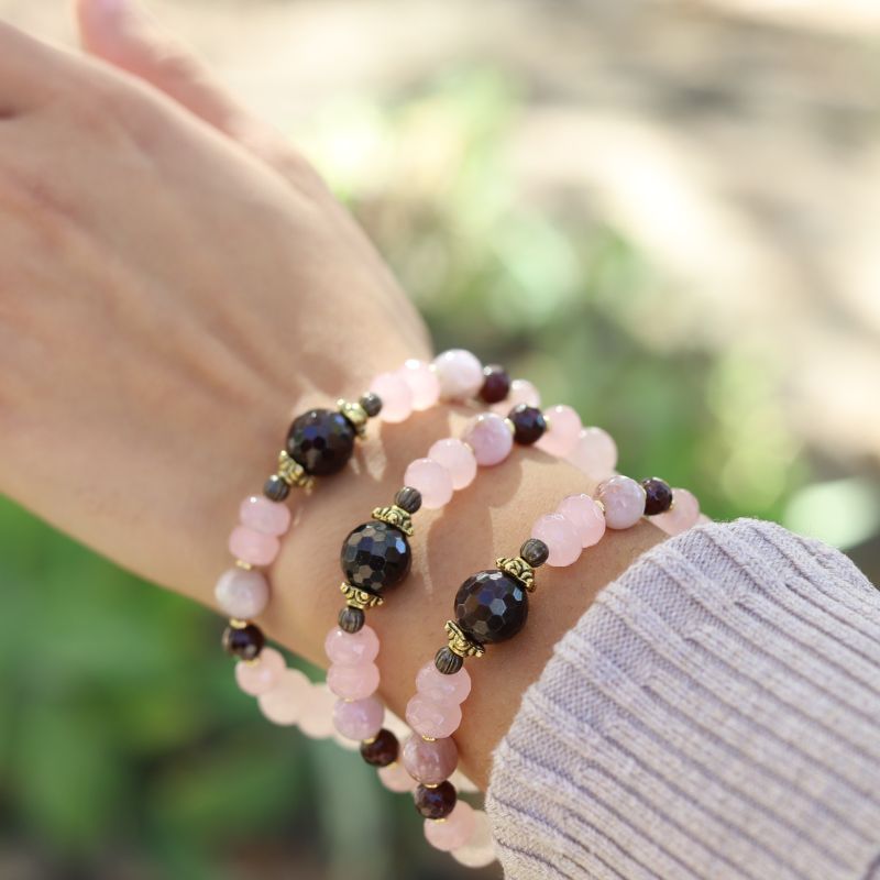 Rose Quartz & Garnet Bracelet *Final Sale*