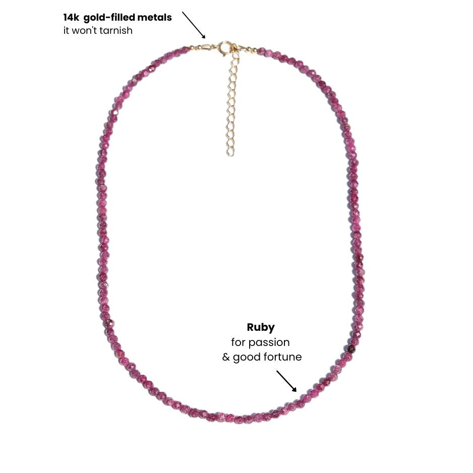 Ruby Delicate Luxury Necklace