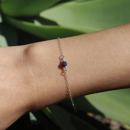 Sapphire Sterling Silver Bracelet - September