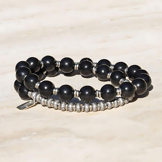 Shungite beads bracelet