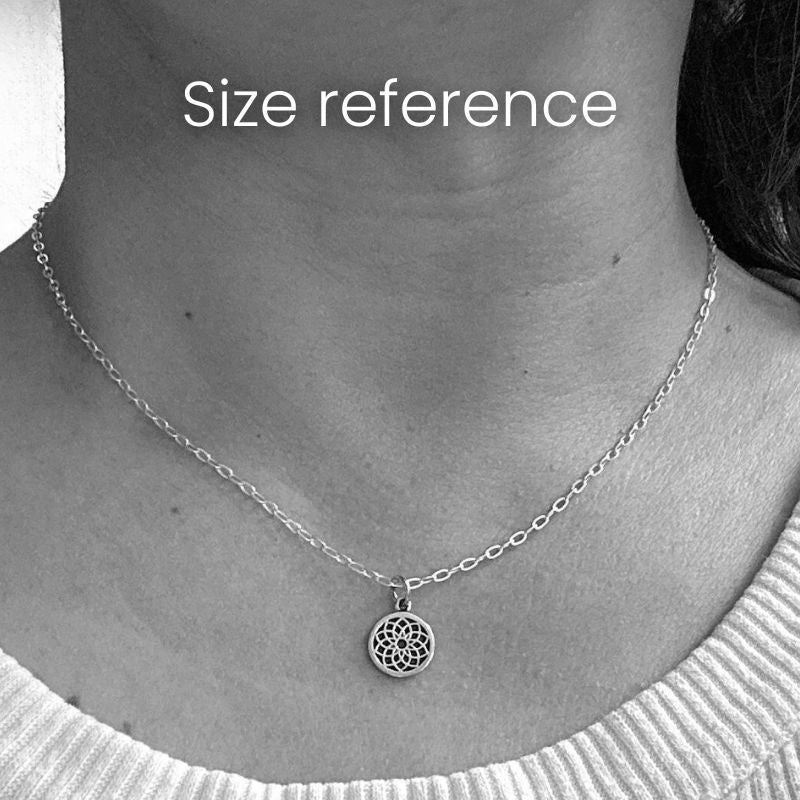 Heart Chakra Sterling Silver Chain Necklace *Final Sale*