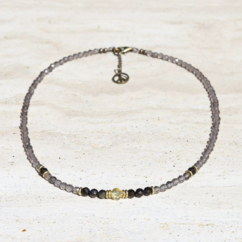 Smoky Quartz & Citrine Necklace *Final Sale*