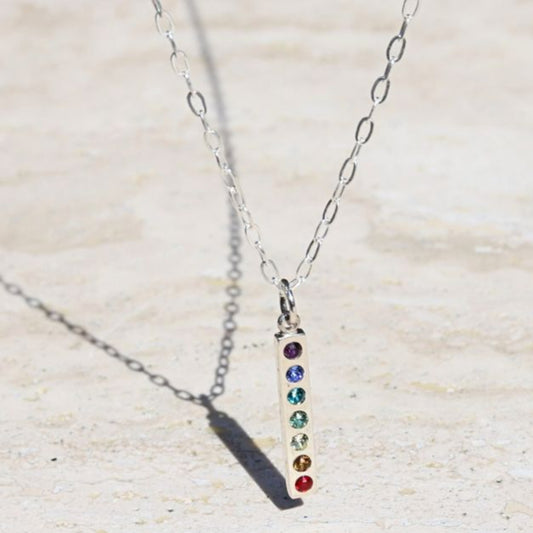 Sterling Silver Chakra Charm Necklace *Final Sale*