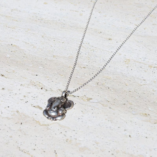 Success Sterling Silver Ganesh Necklace *Final Sale*