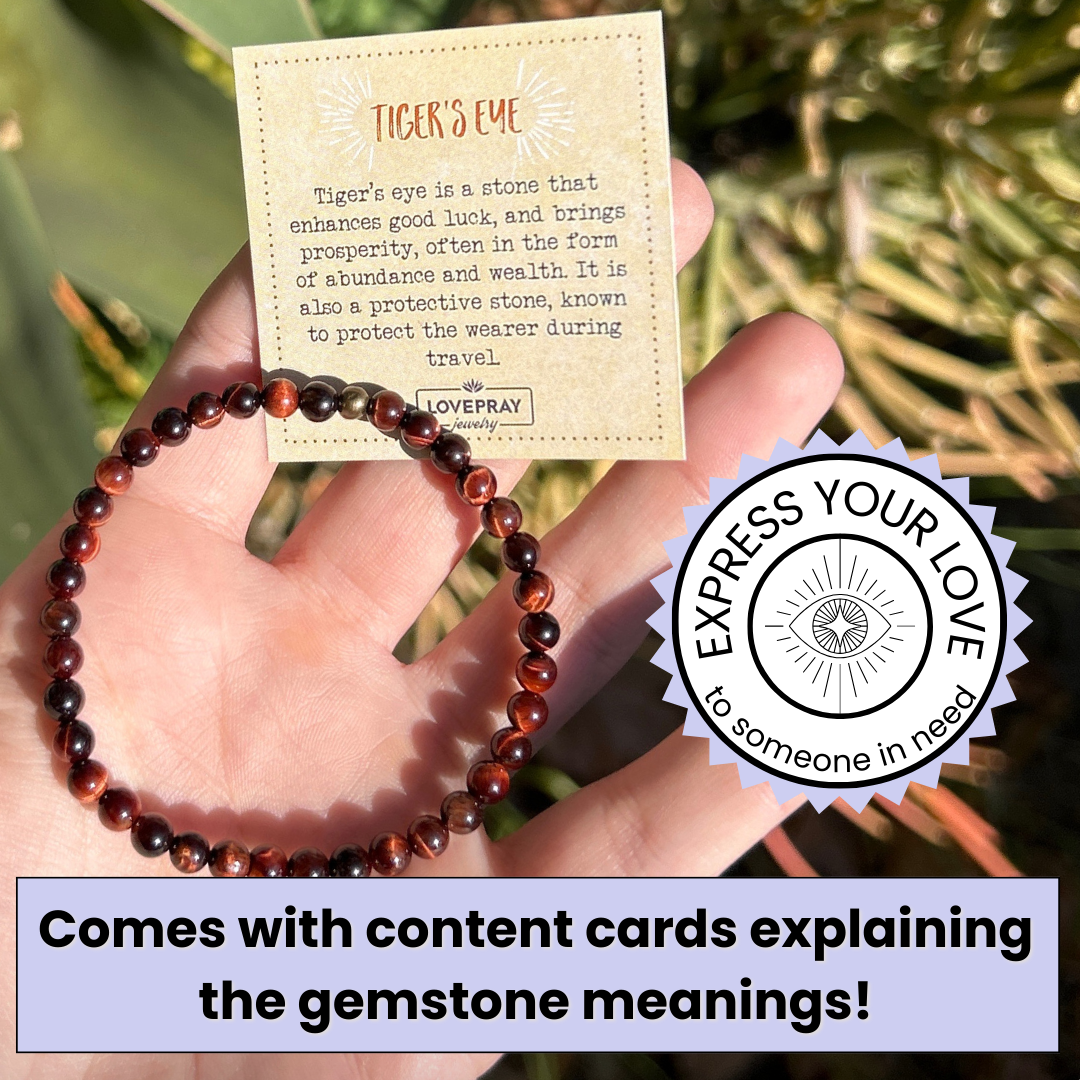 "Prosperity" Matte Tiger's Eye Delicate Bracelet