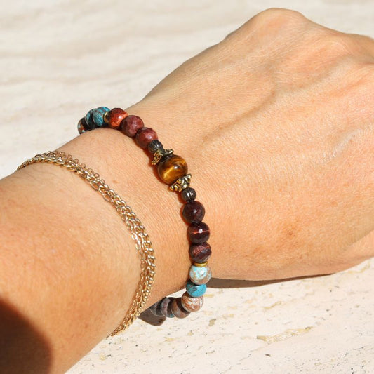 Tiger's Eye & Agate Bracelet *Final Sale*
