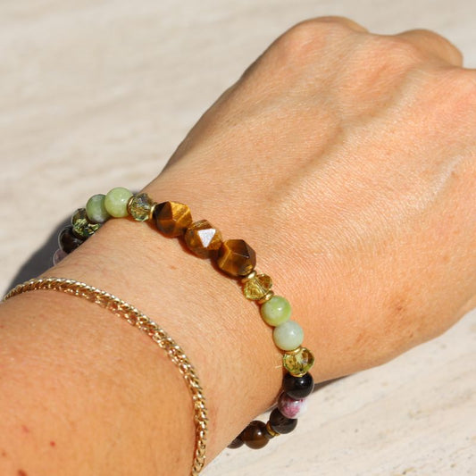 Tiger's Eye & Tourmaline Bracelet *Final Sale*