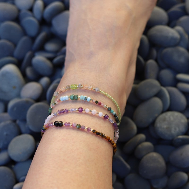 Tourmaline & Tiger's Eye Luxury Anklet