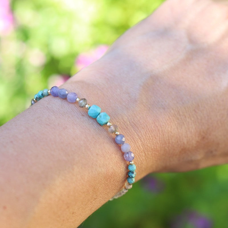 Turquoise & Tanzanite Luxury Bracelet